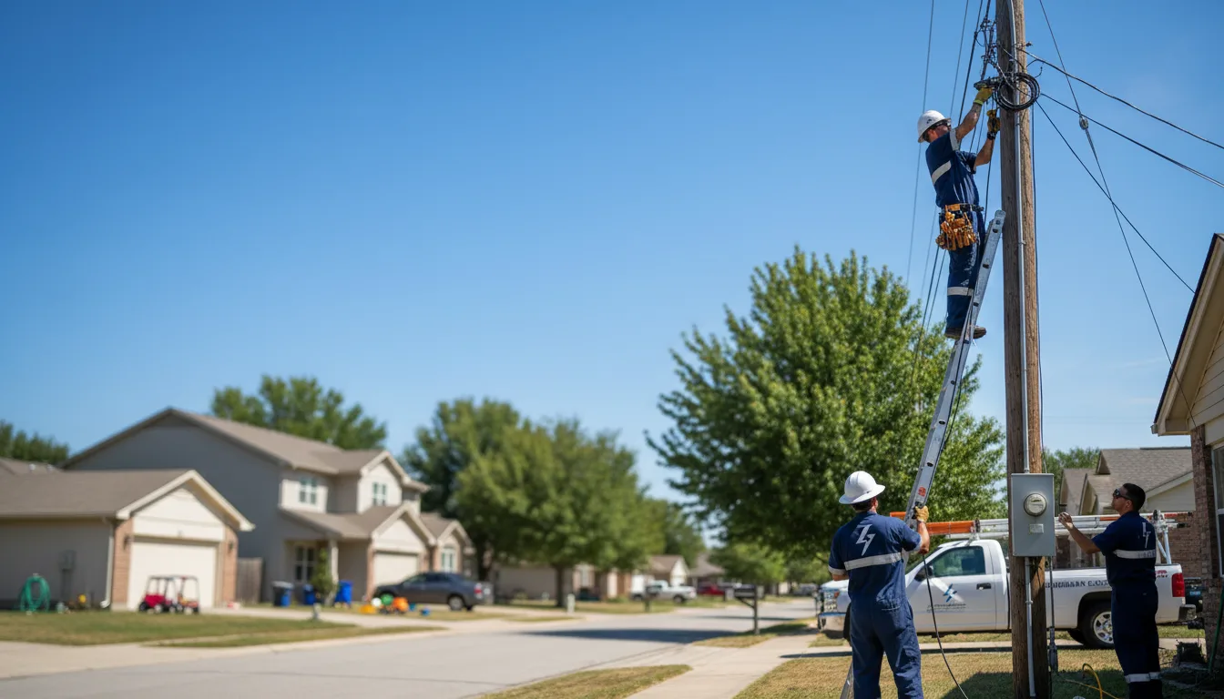 Residential electrician providing installation services in Great Bend, KS